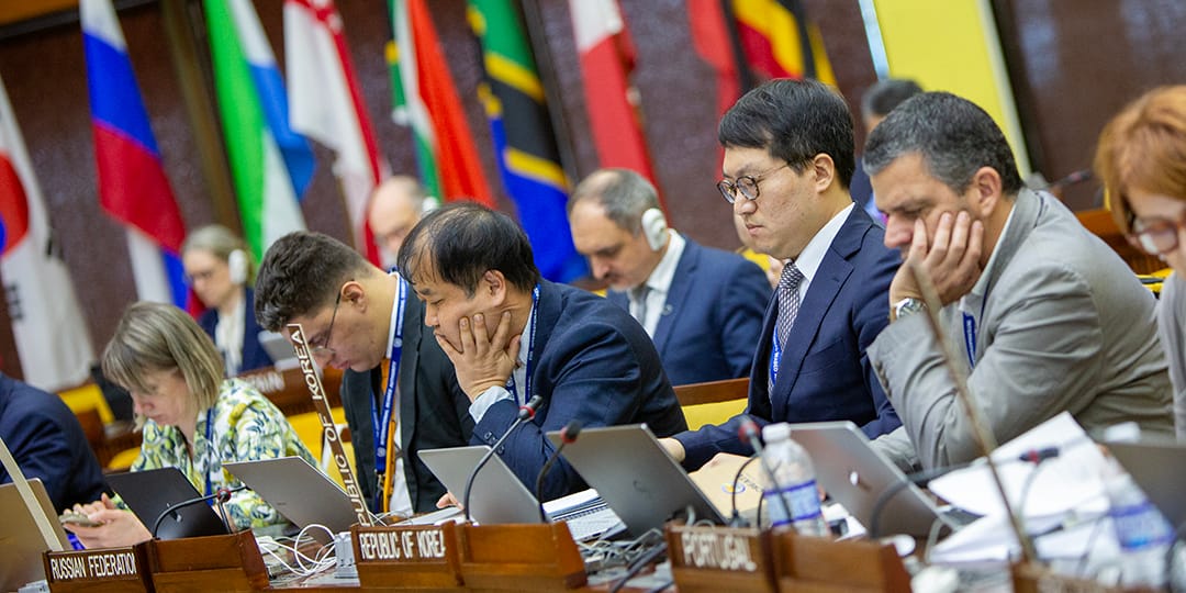 Delegates at the ISA in March 2025.