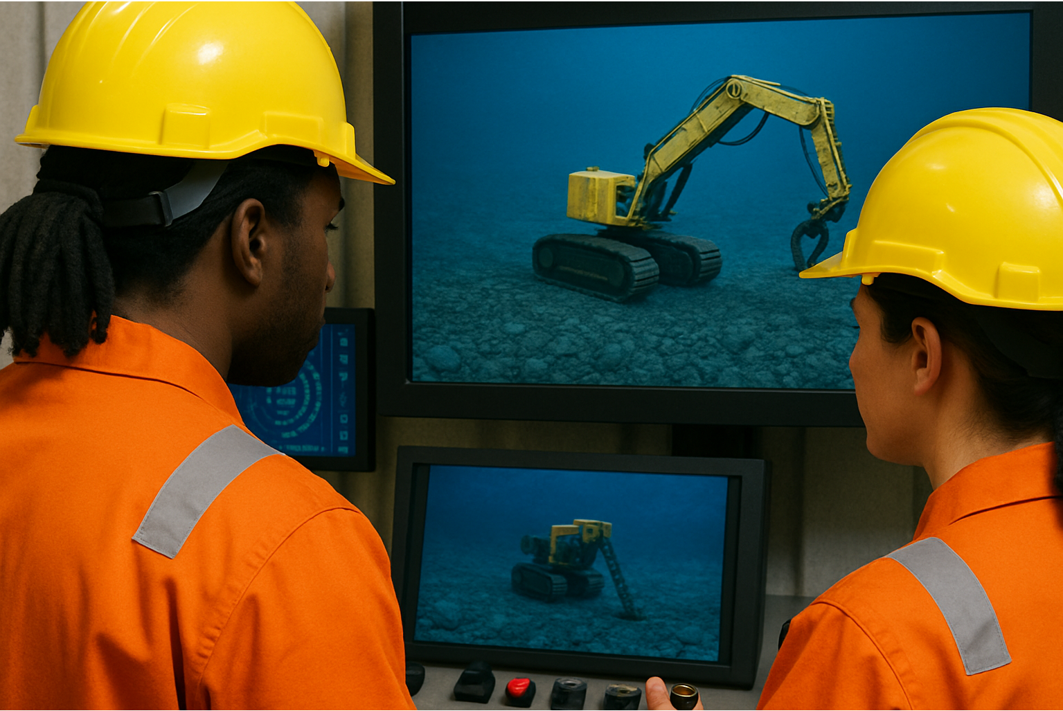 AI generated image depicting Deep Sea Mining training