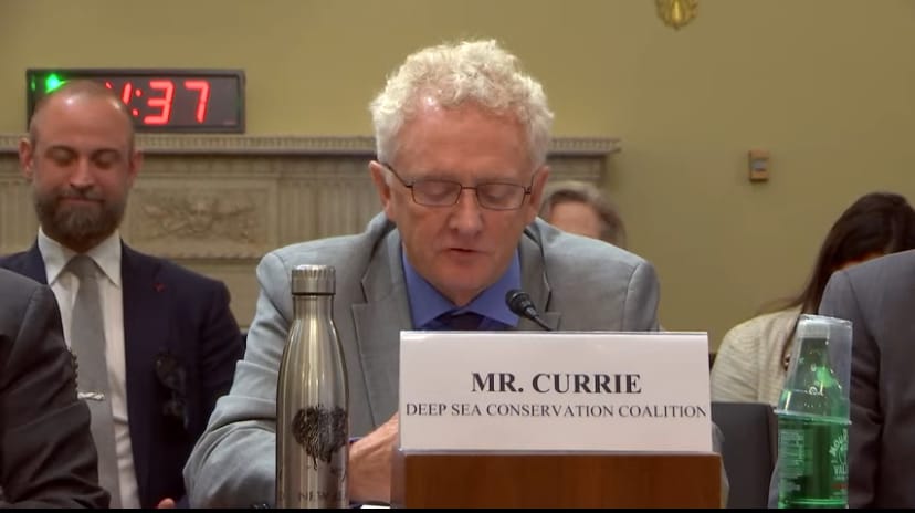 Duncan Currie of the Deep Sea Conservation Coalition