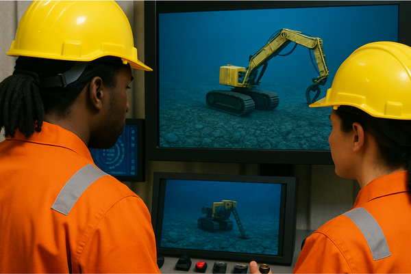 AI generated image depicting Deep Sea Mining training