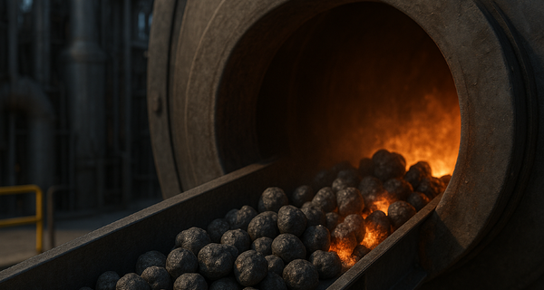 AI generated depiction of deep sea poly-metallic nodules being processed 