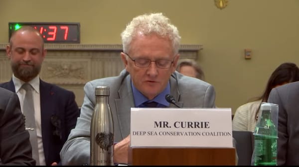 Duncan Currie of the Deep Sea Conservation Coalition
